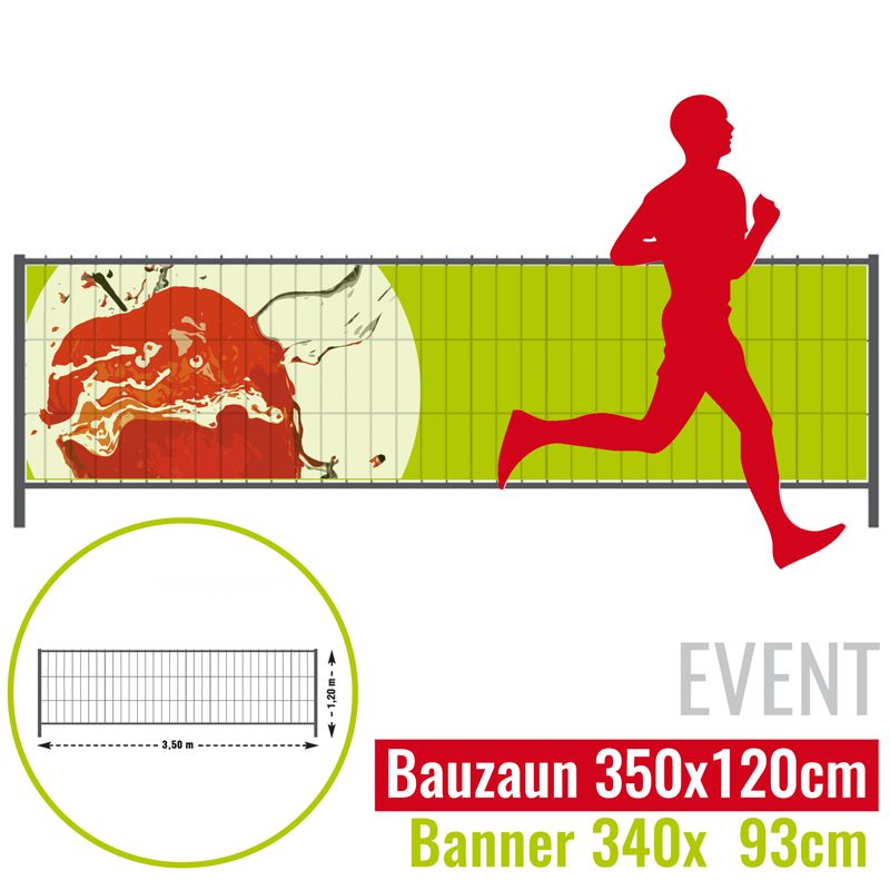 Bauzaunbanner für halbhohe Bauzäune Bauzaunbanner für halbhohe Bauzäune